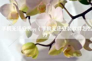 手机无法安装qq(手机无法安装软件怎么办) 手机无法安装qq(手机无法安装软件怎么办)